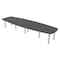 Skutchi Designs 45 in W, 120 in L, 29 in H, Engineered Wood Top, Grey HAR-ABOT-46119-PT-AN - alternate 1